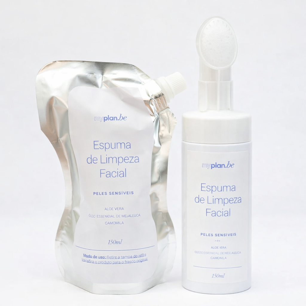 Kit Espuma de Limpeza Facial + Refil