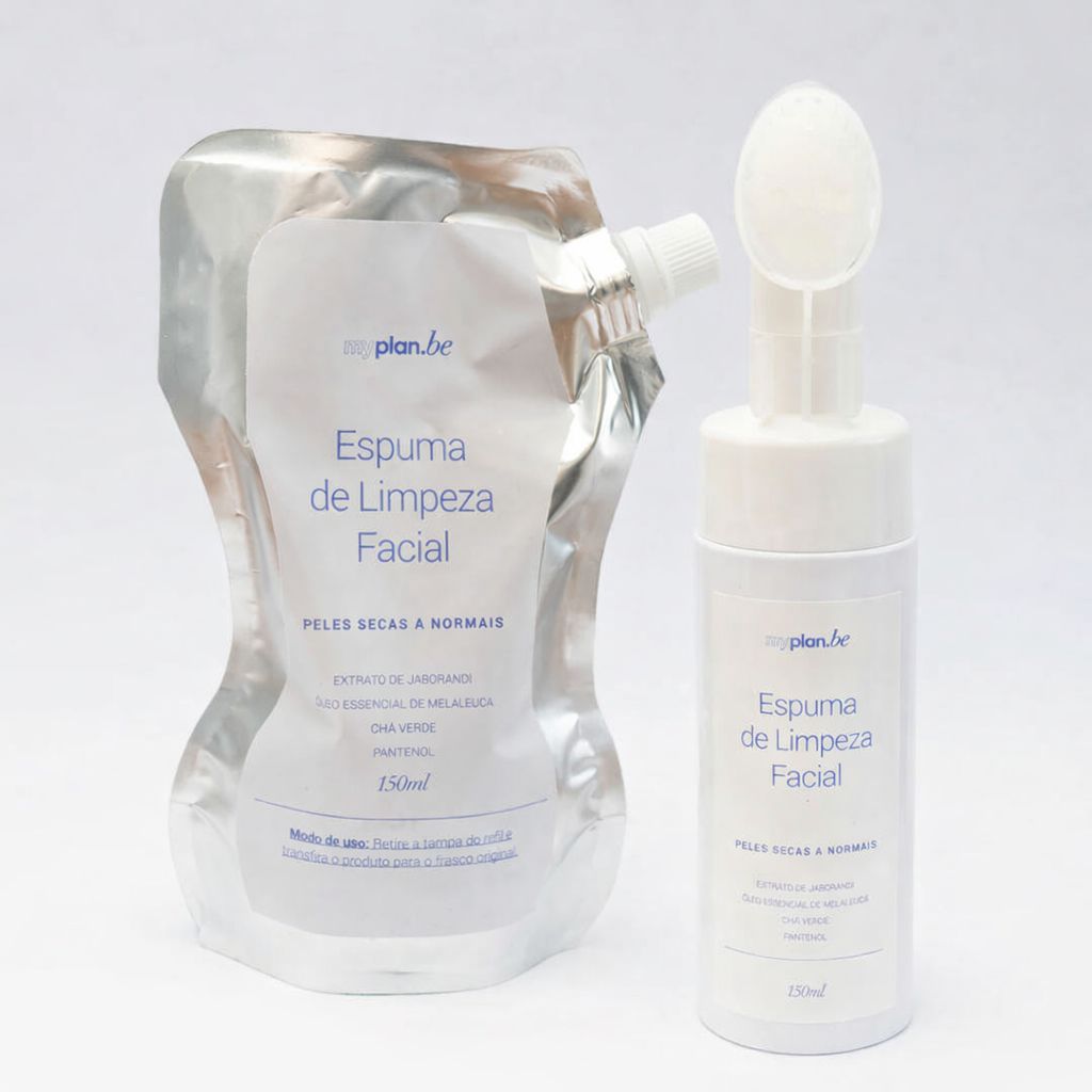 Kit Espuma de Limpeza Facial + Refil